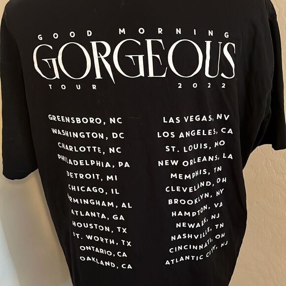 Mary J Blige Good Morning Gorgeous Black 2022 Tour Graphic Shirt Music R&B - Picture 5 of 8